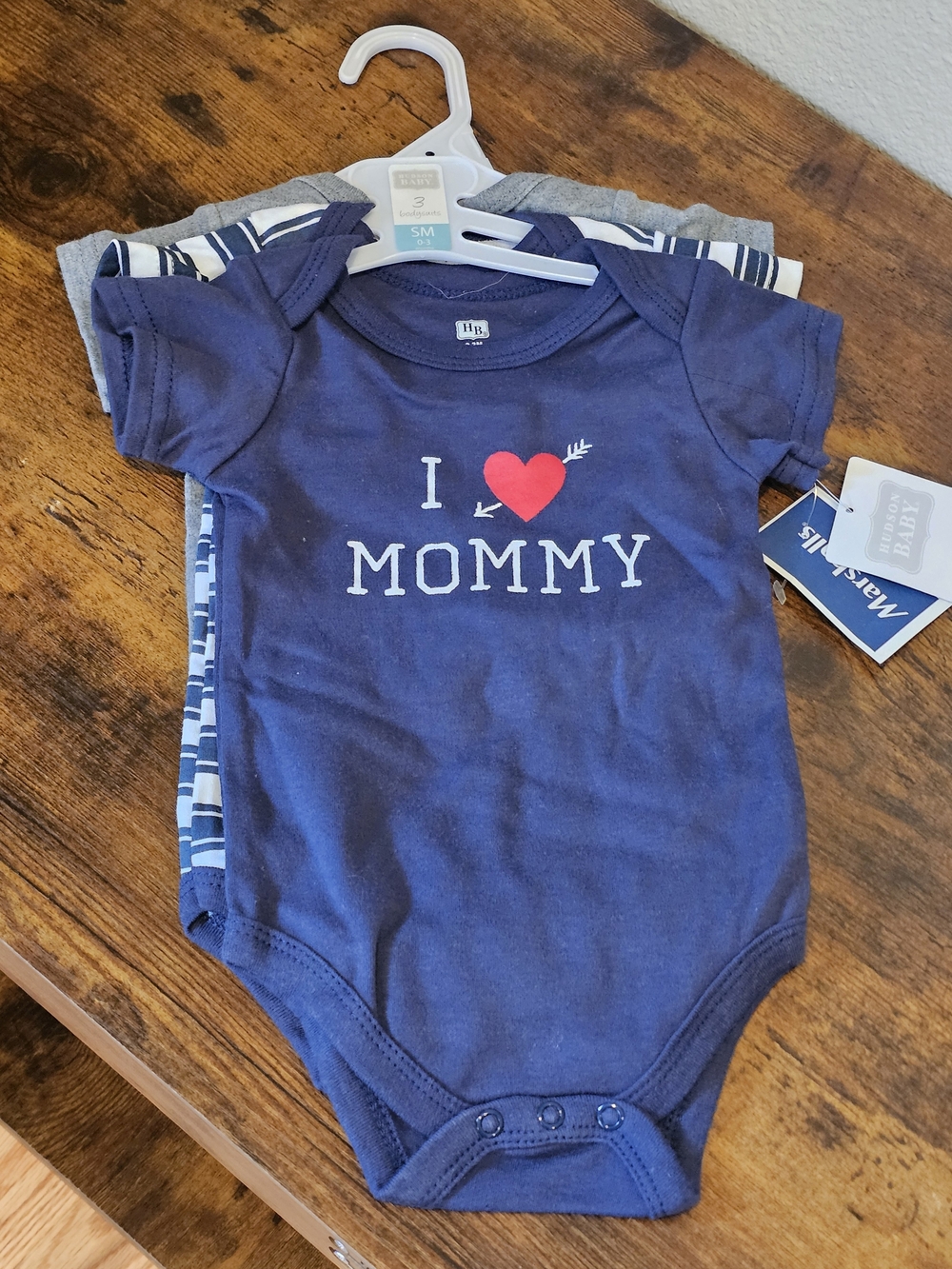 Hudson Baby Bodysuits 3 Pack